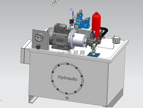 为公司设备设计的液压站泵站工业模型 原创